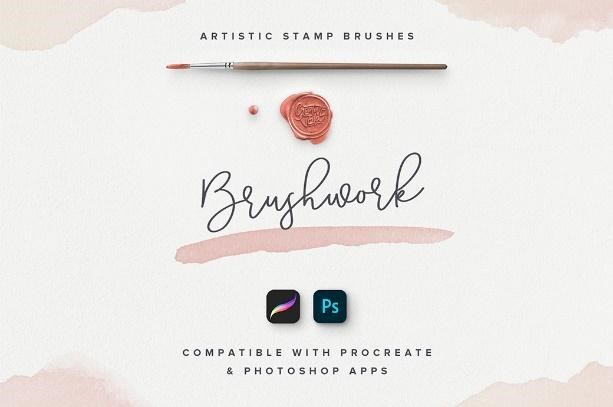 Artistic stamp brush