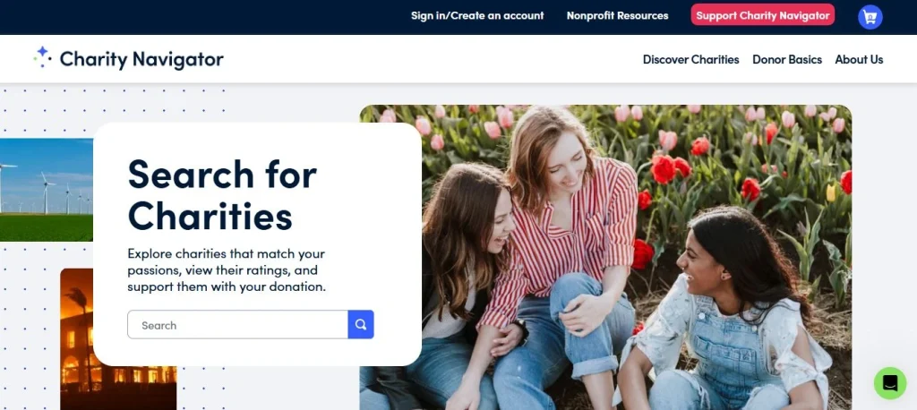 Charity website