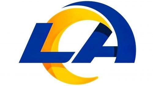 LA Rams wordmark logo 2020 redesign