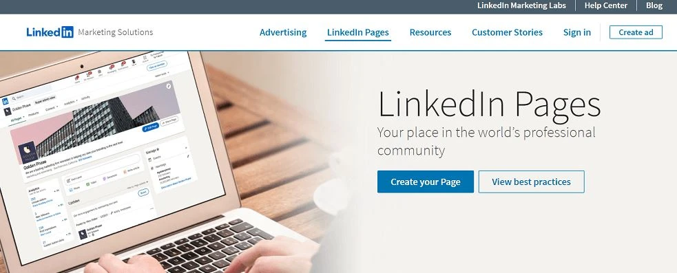 Linkedin page