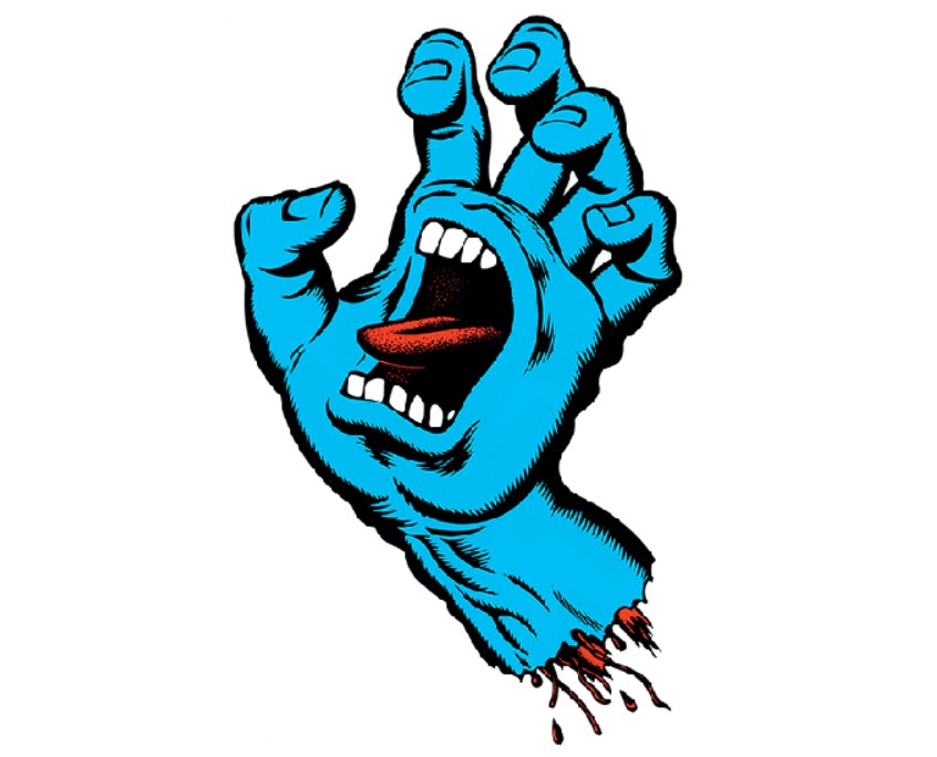 The screaming hand logo