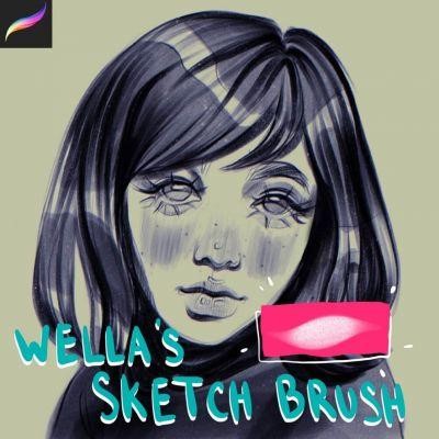 Wella sketch procreate brushes