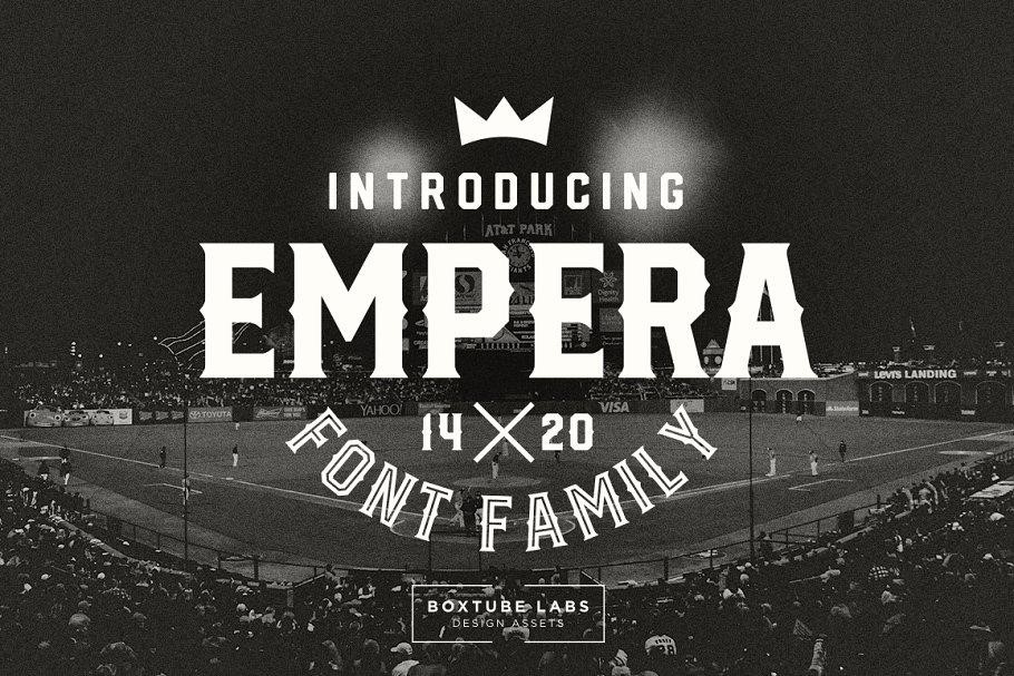 Empera Classic font family by Boxtube labs