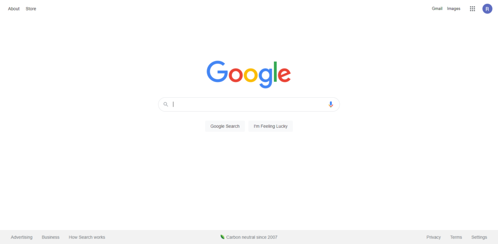 Google Homepage