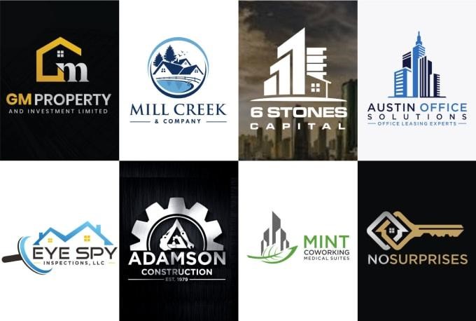 : real estate investment company logos collage