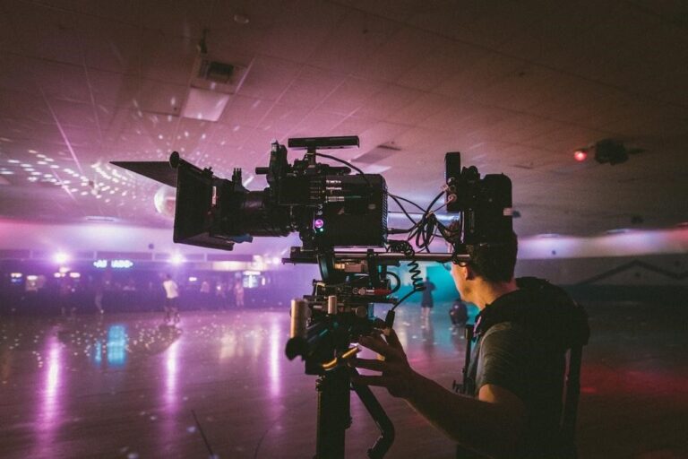 videographer shooting a music video