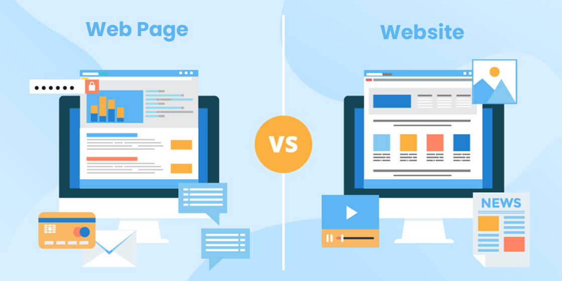 website vs web page