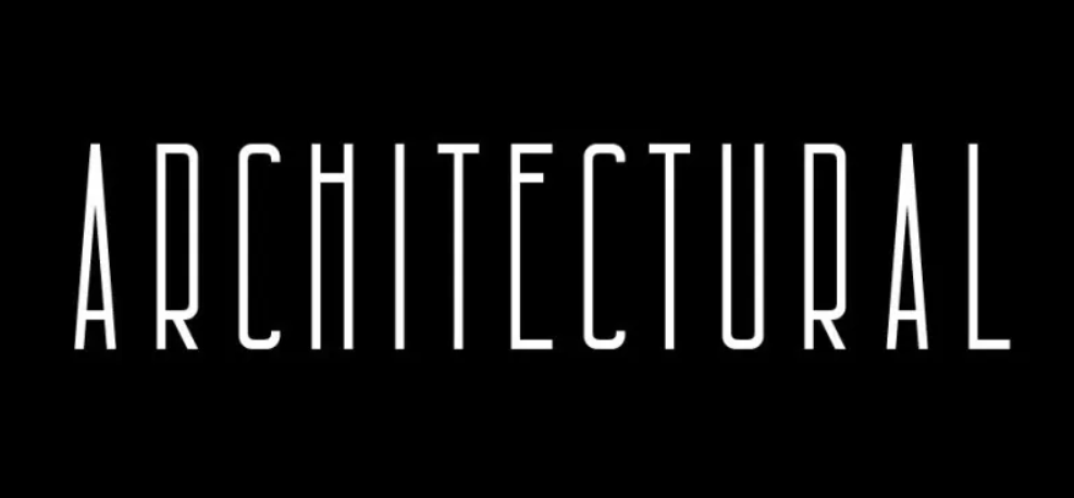Architectural font