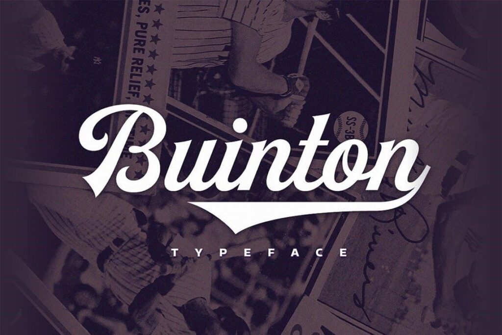 Boston, Baseball Script font