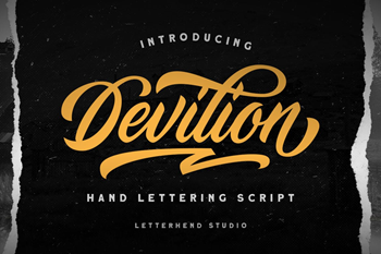 Devilion vintage font