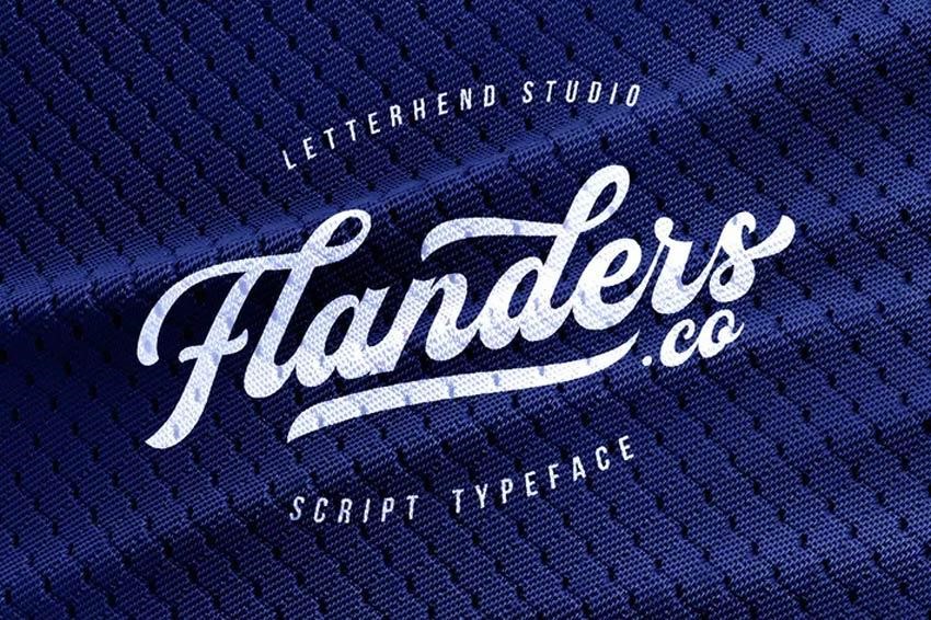 Flanders script by Letterhend Studio