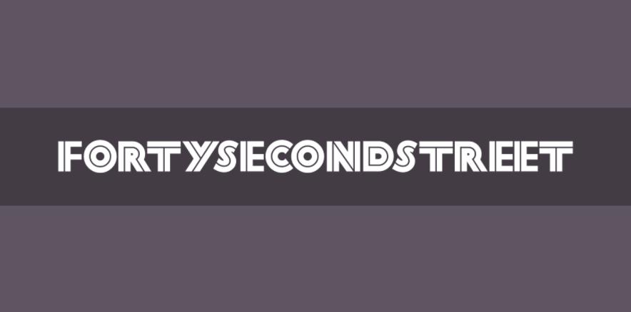 Font Forty Second Start with retro vibe and style