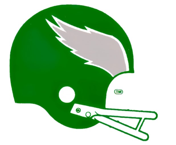 Green helmet Eagles logo