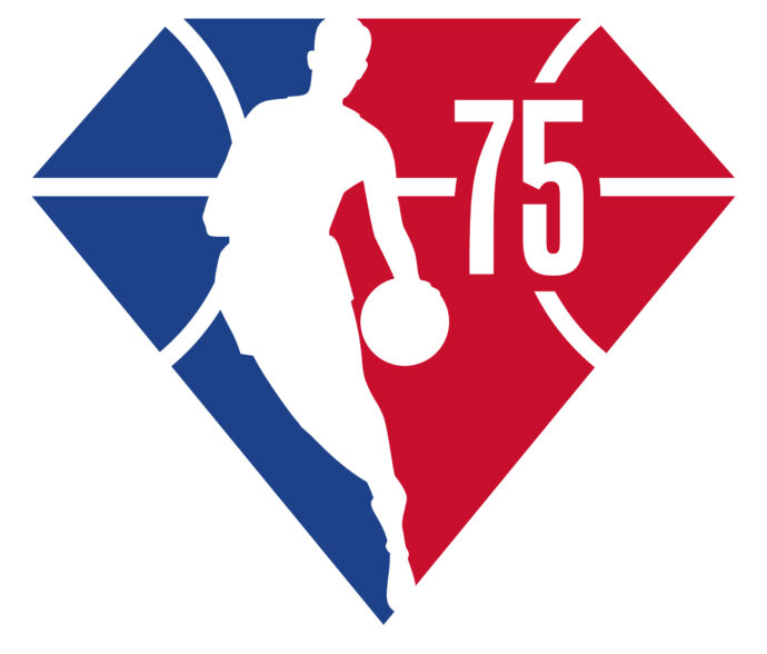 NBA 75 anniversary logo