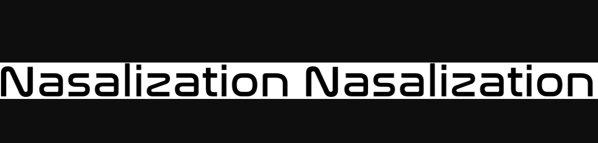 Nasalization inspired by older Nasa logo