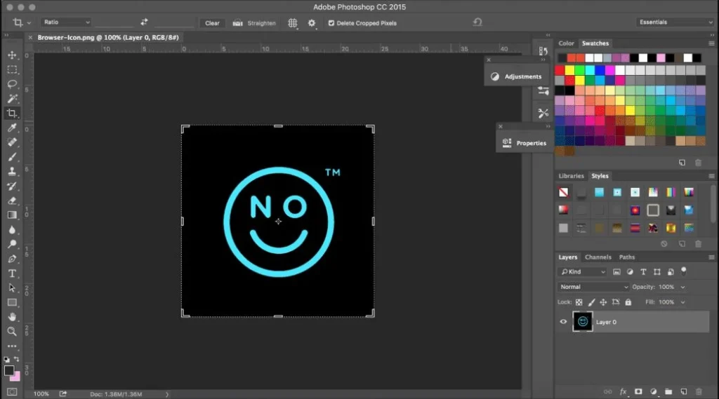 Photoshop sample image window