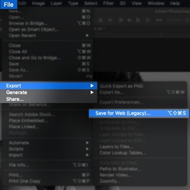 Saving and exporting gif option