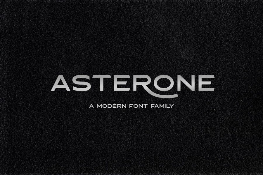 Asterone masculine font