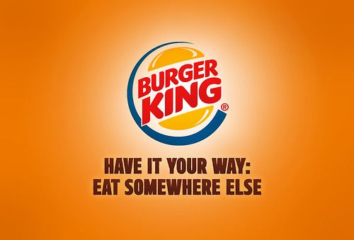Burger king slogan