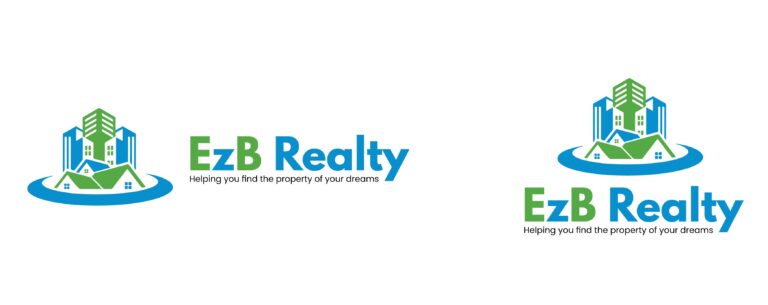 EzB Realty Services Horizontal and Vertical logos