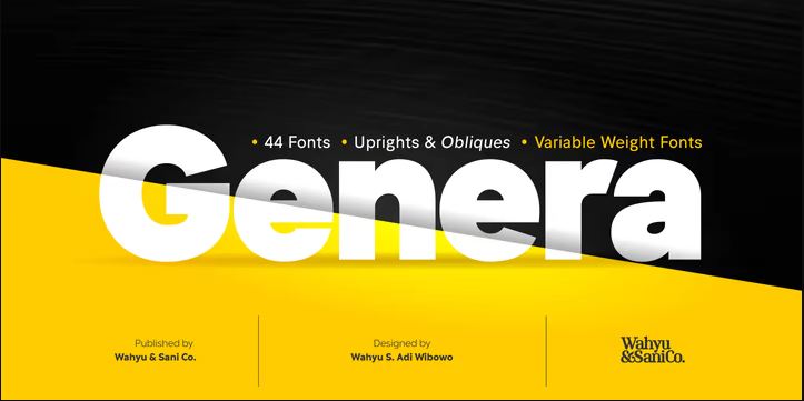 Genera font