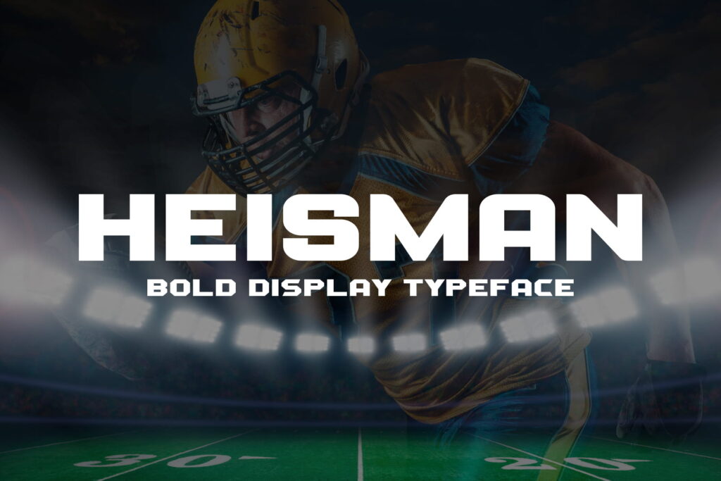 Heisman bold font