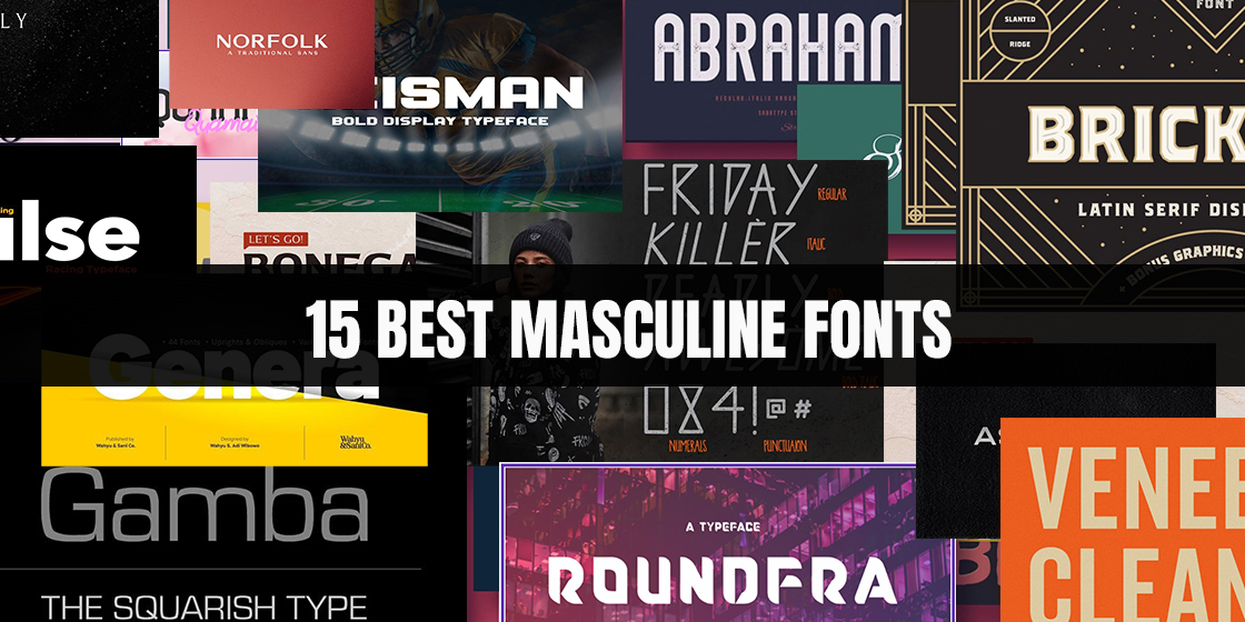 masculine fonts