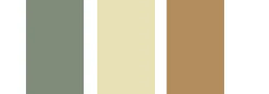 Olive, beige, and tan colors