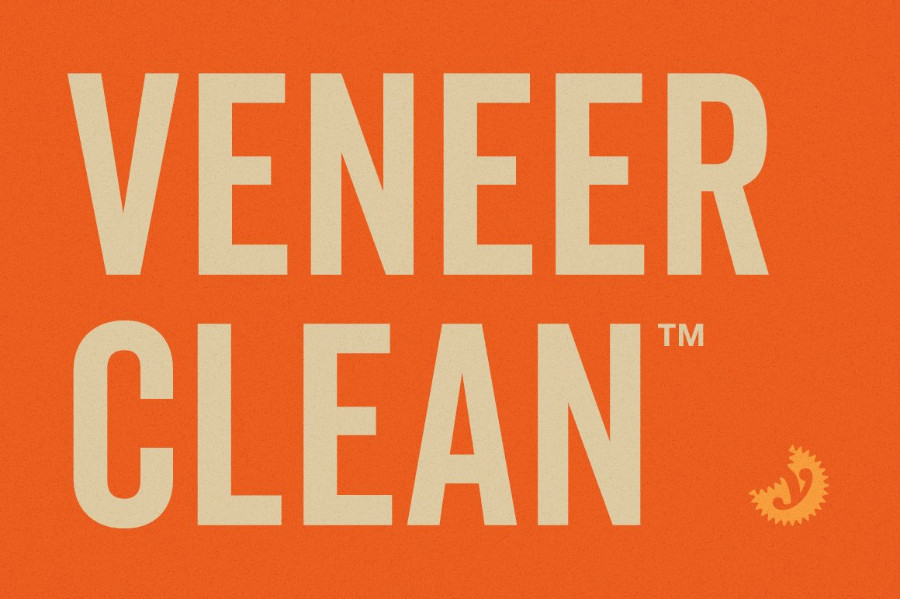 Veneer clean font