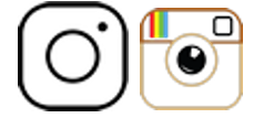 Instagram icons white