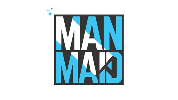 Man maid cleaning logo