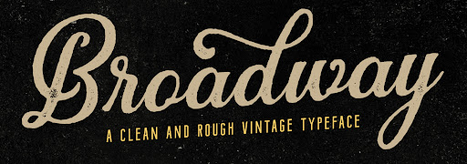 Broadway font