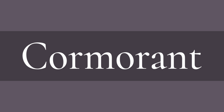 Cormorant font