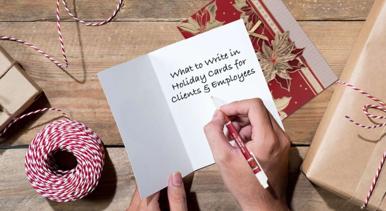 Holiday cards for employees