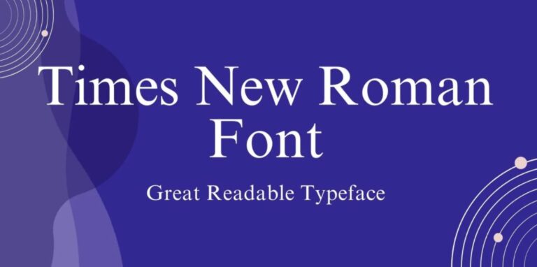 Times new roman font