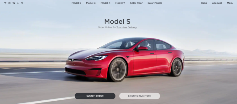 Tesla website