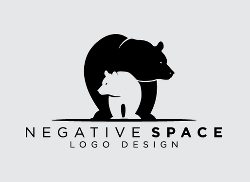 Negative space logos