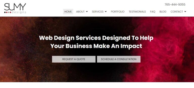 Sumy designs homepage