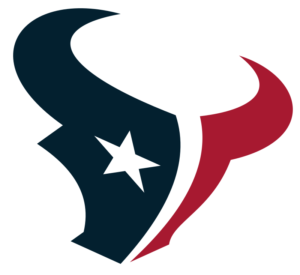 Houston Texan logo with US flag colors