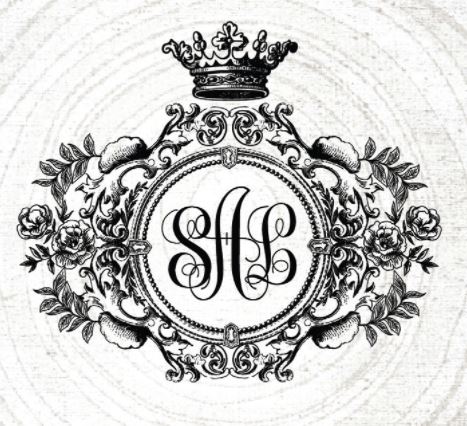 Vintage wedding logo