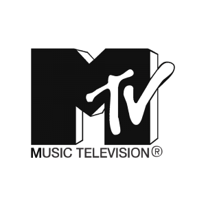 MTV 3 letter logo design