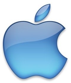 1998 Apple logo blue light up