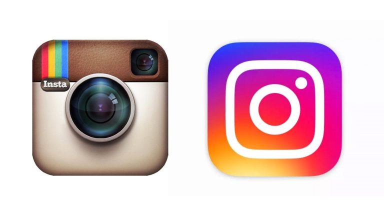 current and previous instagram icons