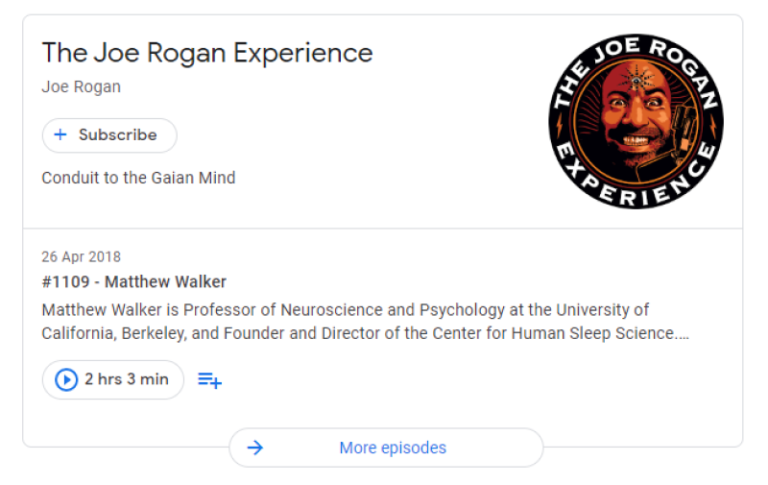 The Joe Rogan Experience podcast logo