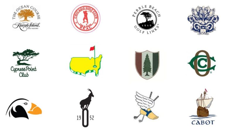Famous golf logos