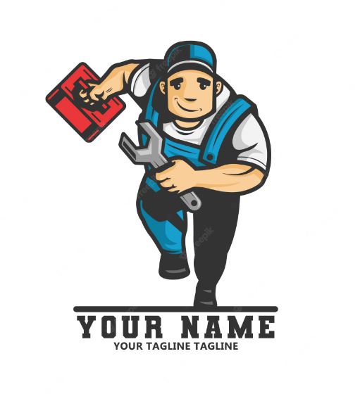 Handyman plumbing logo