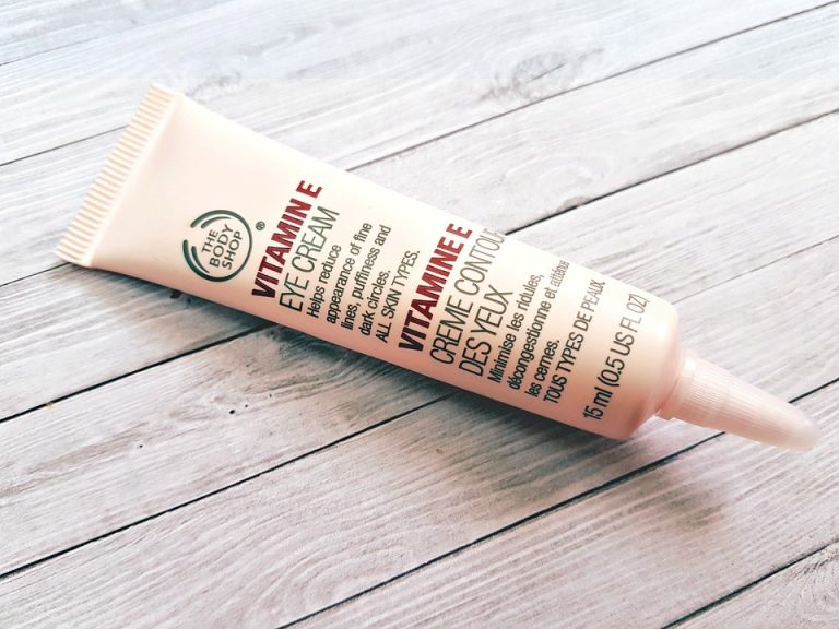 Tube of eye cream from The Body Shop