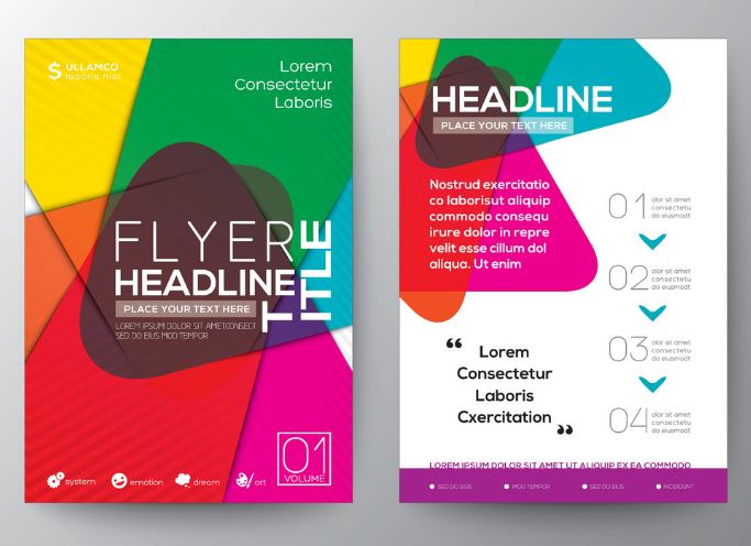 Colorful brochure design