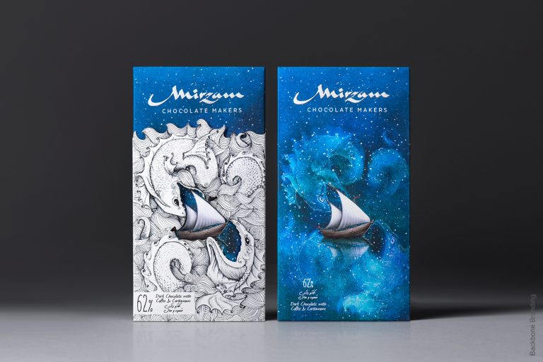 Mirzam chocolate packaging