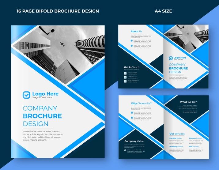 Section based brochure design